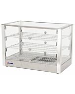 Omcan 28" Countertop Display Warmer With Front And Rear Door