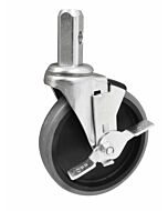 Zanduco 4.75" Light Duty Bun Pan and Lug Rack Casters