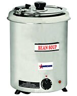 Omcan 6 QT Stainless Steel Soup Kettle with Metal Lid