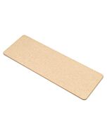 Epicurean 329-170601 17" x 6" x 3/16" Natural Richlite Wood Fiber Flat Bread Serving Board