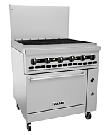 Vulcan 36S-36CB Endurance Series 36" Charbroiler with Standard Oven and 131,000 BTU - Natural Gas/Liquid Propane