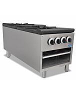 Zanduco Dual Burner Stock Pot Range 200,000 BTU - Natural Gas with LP Conversion Kit