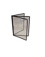 Omcan Three Page  Menu Holder - Black 9.25" x 11.75" 39802