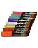 Omcan Fluorescent Marker Pens 8 Colors Per Set 39866