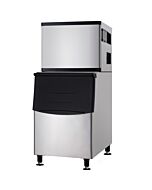 Omcan Ice Machine with 375 lb Storage Bin - 500 lb / day Cube Ice Production Capacity