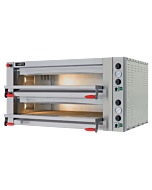Trento Fuoco Series 57″ Double Chamber Pizza Oven with 41.3″ Chamber, Mechanical Display – 18 kW, 220 V, 3 Ph