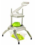 Omcan Countertop Lettuce and Vegetable Chopper with 1" x 1" Scalloped Baldes