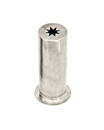 Omcan Churro Nozzle Adapter - Stainless Steel Plain Nozzle 20 mm