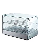 Zanduco 22" x 14" x 15" Countertop Display Warmer With Front And Rear Doors