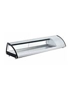 Omcan Scratch and Dent Refrigerated Showcase Sushi With Curved Glass 78 L/2.75 Cu Ft 110V/60/1