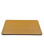 Zanduco 30" x 30" x 1" Laminated Square Table Top Reversible Oak/Walnut