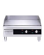 Omcan 24" Countertop Stainless Steel Electric Griddle - 3560 W
