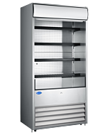 Zanduco 36" Grab-and-Go Open Refrigerated Floor Self-Serve Display Case with 520L Capacity - 120V, 1340W