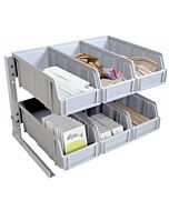 Omcan Plastic Condiment Organizer with Removable Compartments