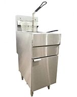 Omcan Floor Fryer 35-40 lb. Capacity Natural Gas - 90,000 BTU