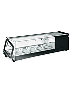 Omcan 51"/2.26 Cu. Ft. Capacity Sushi Showcase with Flat Glass