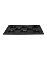 Omcan 12" x 20" Full Size Non-Stick Stainless Steel Multi-Baker Pan with 8 Molds for Combi-Oven