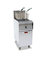 Omcan Electric Floor Fryer 204 V / 1Ph / 14 kW - 40 lb. Capacity