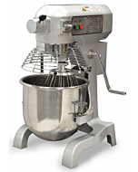 Zanduco 20 Qt. Standard-Duty Floor Model Planetary Mixer with Guard - 110V, 1120W