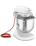 KitchenAid KSMC895WH 8 Qt Bowl Lift Commercial Countertop Mixer 1.3 HP - White