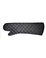 Omcan 24" Flame-Retardant Oven Mitts - Charcoal