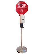 Zanduco Floor Mounted Touchless Hand Sanitizer Station / Soap Dispenser Stand, Battery Operated - 1 PC/Box