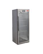 Omcan Single Glass Door Dry Aging Cabinet with 17 cu.ft. Capacity - 110V, 200W