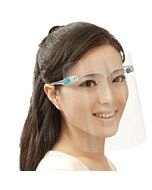Zanduco Disposable Face Shield, Transparent Full Face Cover with Glass Frame, Splash Protector, Anti-Fog - Protective Equipment, PPE