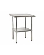 Zanduco Stainless Steel Worktable 24" X 24" with undershelf - Heavy-Duty
