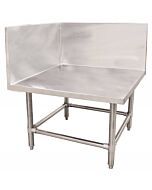 Zanduco Knock-down Meat Grinder Table 31" x 31" x 20" 15"  - backsplash with a 15" - side splash