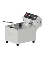 Omcan Elite Series 15lbs. Electric Countertop Single Basket Deep Fryer - 240V, 3600W