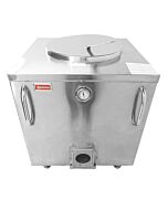 Omcan 32" x 32" Square Drum Stainless Steel Charcoal Tandoor Oven