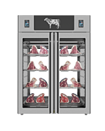 Stagionello® Dry Age 3.0 TWIN 1400 Liter, 150 Kg + 150 Kg Dry Aging Cabinet with Humidity Management, 2-Glass View – 220-240V, 1Ph, 548W