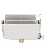 Omcan 11" Ice Cream Dipper Well and Faucet Set