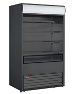 Zanduco 48" Grab-and-Go Refrigerated Floor Self-Serve Display Case with 700L Capacity - Black, 220V