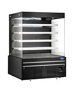 Zanduco 72" Grab-and-Go Black Open Front Refrigerated Display Case with 960L Capacity - 2050W