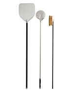 Valoriani Pizza Shovel and Brush 3 Piece Set