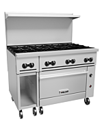 Vulcan 48C-8B Endurance Series 48" 8 Burner Range with Convection Oven, 12" Cabinet Base, and 275,000 BTU - Natural Gas/Liquid Propane