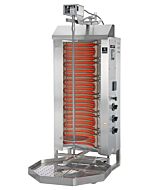 Potis E3-S Electric Doner Kebab Machine / Vertical Broiler with 3 Burners - 110 lb. Capacity