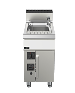 Trento Stainless Steel 12 Gallon Single Tank and Double Burner Pasta Cooker, Natural Gas - 78,000 BTU
