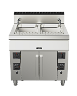 Trento Stainless Steel 2 x 12 Gallon Double Tank and Double Burner Pasta Cooker, Natural Gas - 156,000 BTU