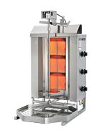 Potis MU GD3 40kg. Vertical Broiler/Shawarma with 3 Burners and 28,500 BTU - Natural Gas