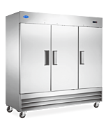 Zanduco 81" 3-Doors Reach-In Stainless Steel Refrigerator with 2040L Capacity - 110V, 3/4 HP