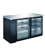 Zanduco 49" Glass Swing Door Back Bar Cooler - 11.8 cu ft