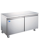 Zanduco 60" 2-Door Stainless Steel Undercounter Refrigerator with 425 L Capacity - 115 V, 285 W - CA