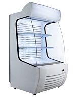 Zanduco 34" Open Refrigerated Floor Display Case with 360L Capacity - 110V, 1.26kW
