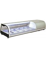 Zanduco 53" Countertop Refrigerated Sushi Display Case - 1.83 Cu. Ft