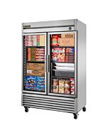 True T-49FG-HC~FGD01 55" Glass 2-Door Reach-In Freezer