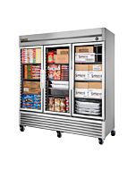 True T-72FG-HC~FGD01 78" Glass Door Reach In Freezer with LED Lighting - 72 cu. ft.