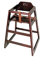 Winco Stacking High Chair Mahogony - Unassembled  CHH-103